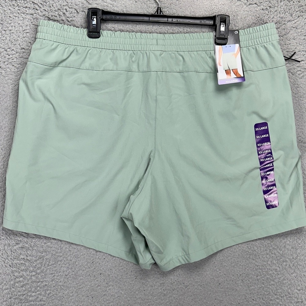 Gap Fit Mens Movement Shorts 2XL Light Green Athletic Drawstring Stretch NEW